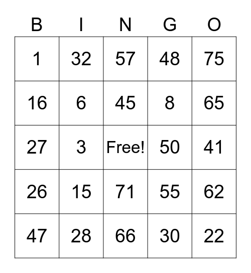 Raika chan Bingo Card