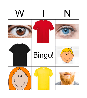 Describing people - French Bingo Card