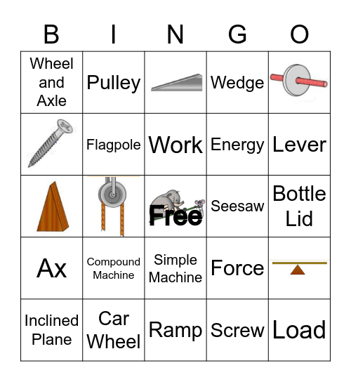 Machines Bingo Card