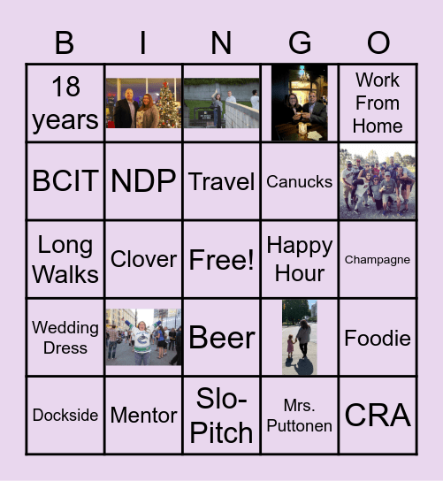 Danielle's Getting Married! Bingo Card