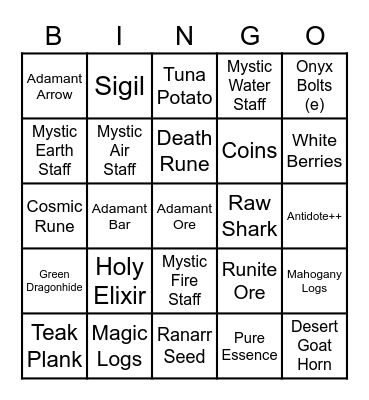 Corp Bingo Card