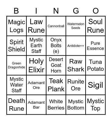Corp Bingo Card