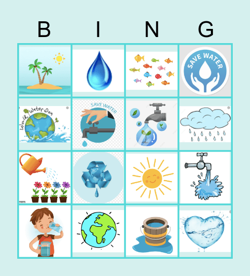 Water Day Bingo!!! Bingo Card