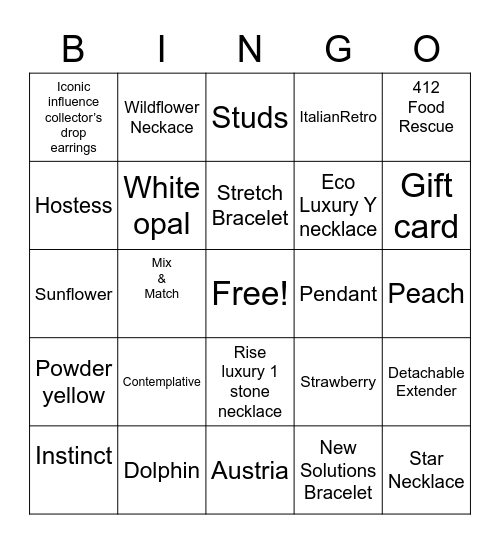 Sabika sip and chat Bingo Card