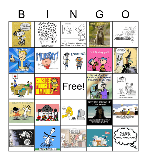 Cindy's Retirement Bingo Card