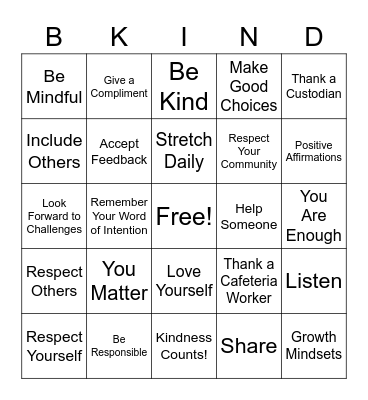 SEAL Bingo! Bingo Card