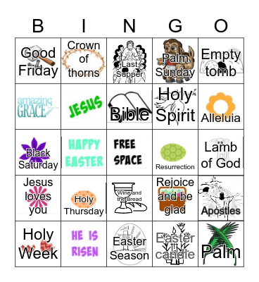 Easter Bingo Card