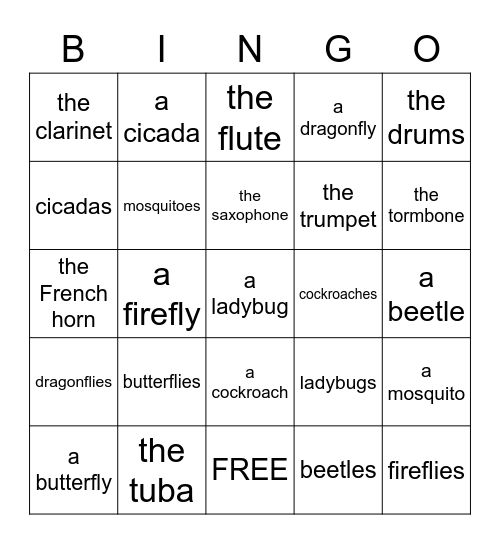 Units 1 and 2 Review Bingo Card