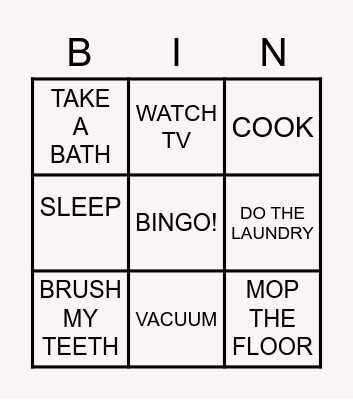WHAT DO YOU DO? Bingo Card