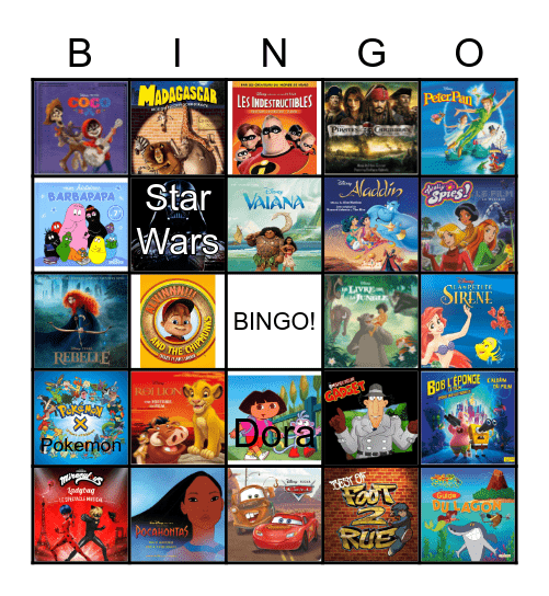 Bingo Musical Bingo Card