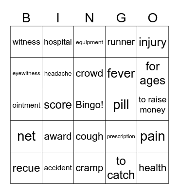 Unit 4 Bingo Card