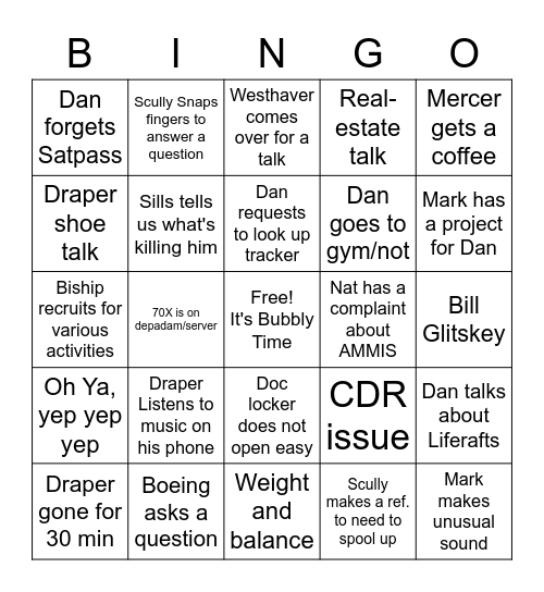 AMCRO Bingo Card