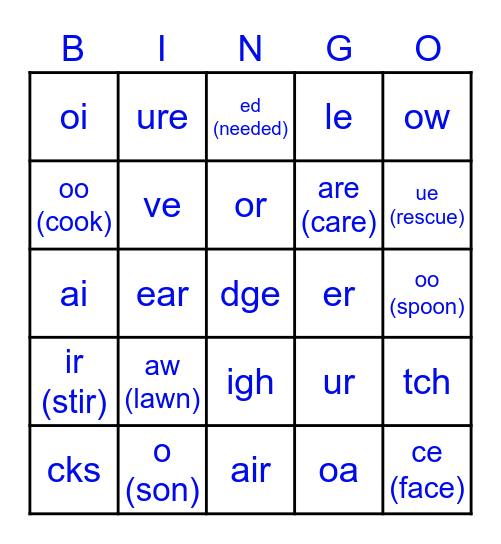 Green Gazelles Bingo Card