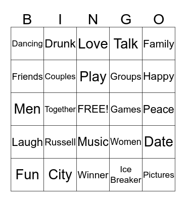 Play Time @ Russell City Bingo Card