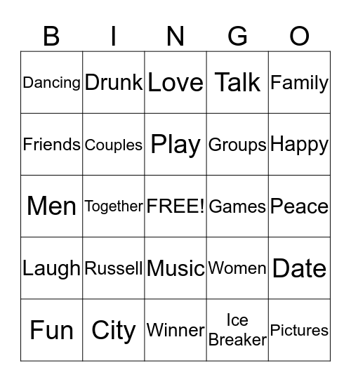 Play Time @ Russell City Bingo Card