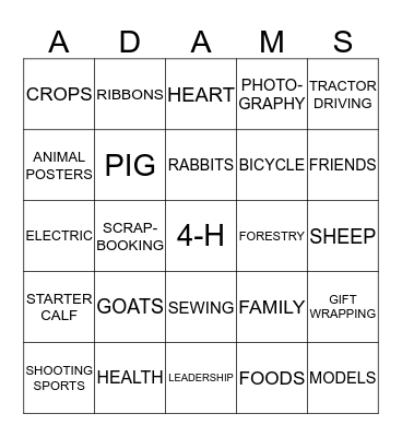 PREBLE PATHFINDERS Bingo Card