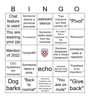 IOP Fund Development Bingo Card
