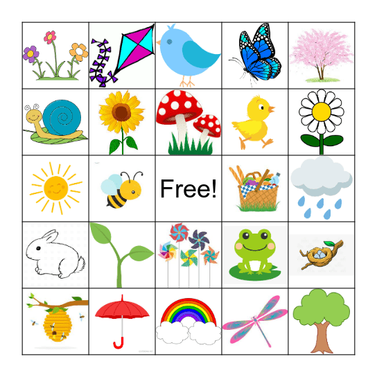 Spring Bingo! Bingo Card