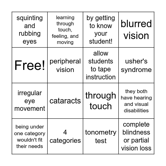 Bingo Card