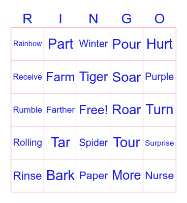R Bingo Card