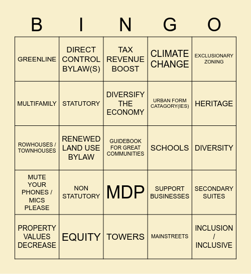 TODAY IS THE DAY Bingo Card