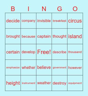 Ms. C's FSK Bingo Smackdown Bingo Card