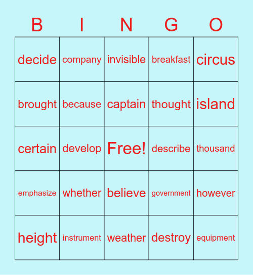 Ms. C's FSK Bingo Smackdown Bingo Card