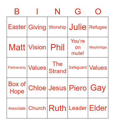 MCC AGM Bingo Card
