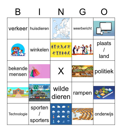 Jeugdjournaal Bingo Card