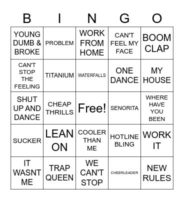 THROWBACK THURSDAY 2014 Bingo Card