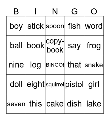 Bingo Card