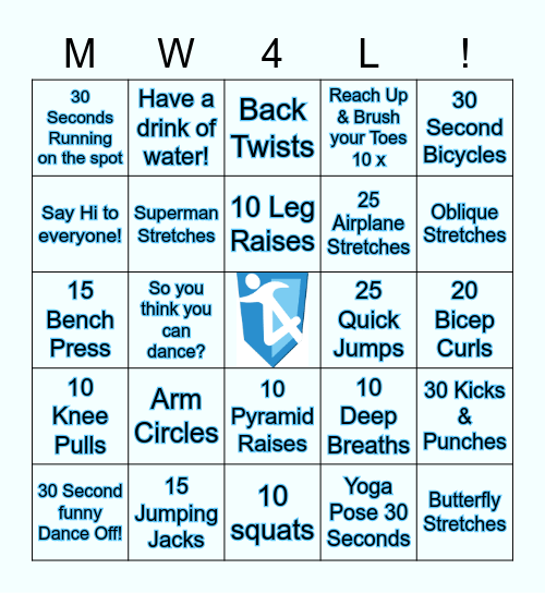 Move Well 4 Life March Madness Bingo Card