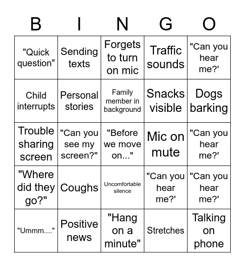 CyberWira Bingo Card