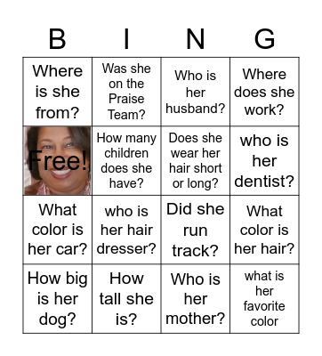 Browning Bingo Card