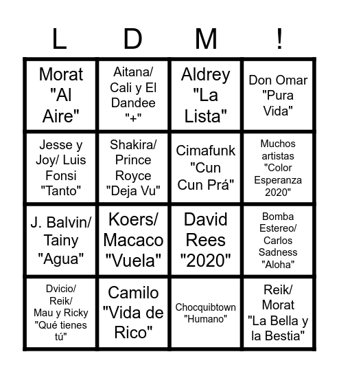 Locura de marzo 2021 Bingo Card