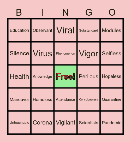 Come and Join with Me Bingo Card