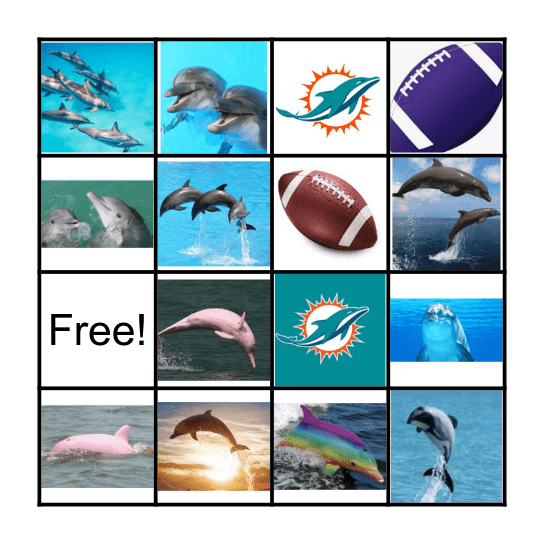 T-Dolphin BINGO Card
