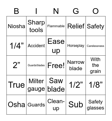 Untitled Bin Bingo Card