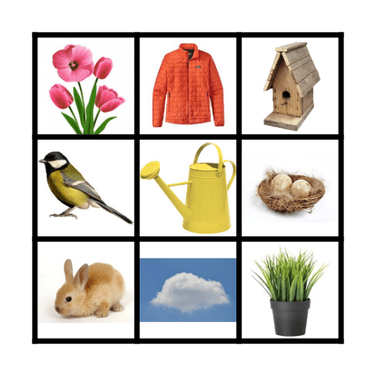 SPRING Bingo Card