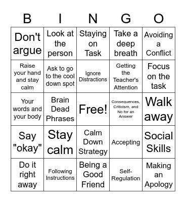 All StARS Bingo Card