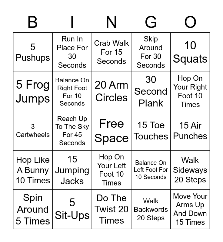 EASTER EGG BINGO Card