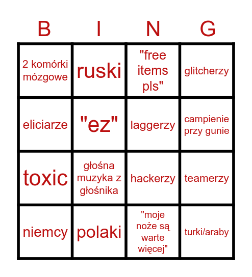 MM2 Bingo Card
