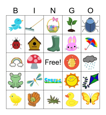 SPRING Bingo Card