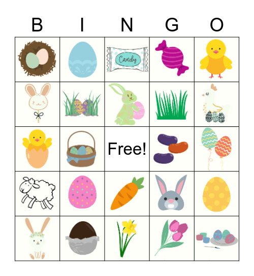 Easter Bingo Card