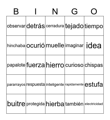 Este es Ben Franklin Bingo Card