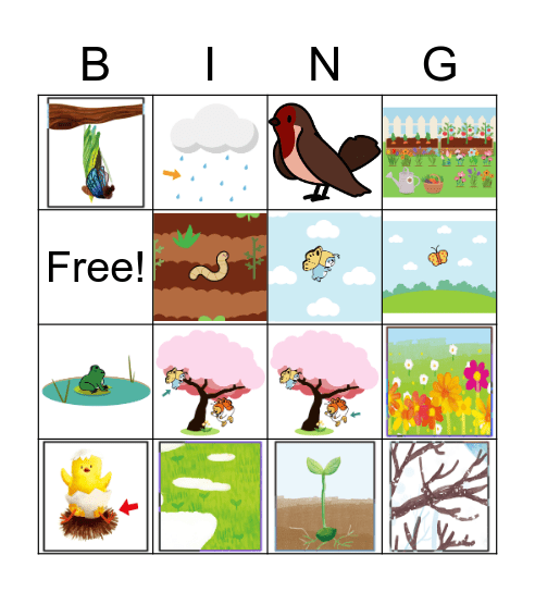 Spring is Here Bingo Card