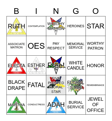 CHAPTER OF SORROW BINGO 3 Bingo Card