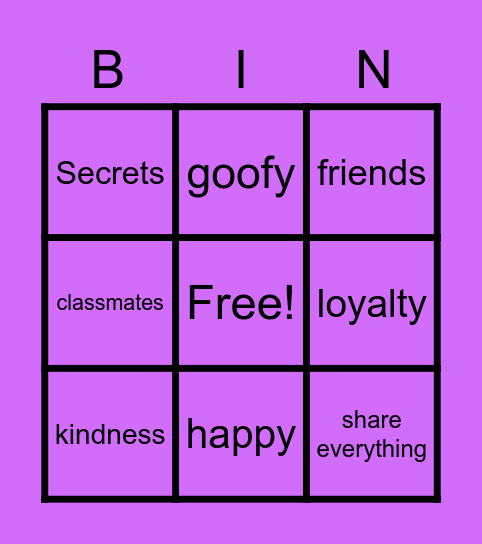 Nia6C_friendship_bingo Card