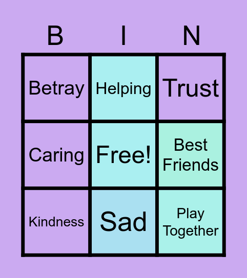 Naima_friendship_bingo Card