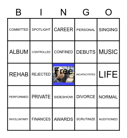 "Toxic" Bingo Card